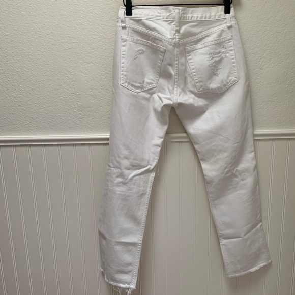 Rag & Bone White Relax Fit Distressed Jean - Picture 2 of 15